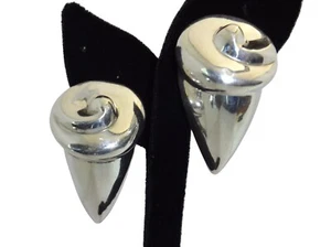 PATRICIA VON MUSULIN Ohrclips Sterlingsilber in Muschelform - LESEN! - Bild 1 von 8