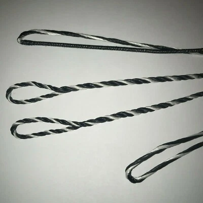 60” Actual Length BLACK & WHITE B-50 DACRON FLEMISH TWIST BOWSTRING Recurve Bow - Image 1 of 2