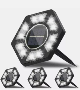 4Pk Solar Ground Lights Led Garden Light Outdoor. - Picture 1 of 10
