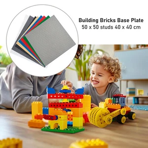 40 x 40 cm Building Bricks Base Plate Construction Blocks Board Theme Set UK - Picture 1 of 28