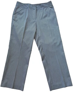 Pantalones chinos a rayas recortados rectos Avenue Montaigne para mujer talla 8 - Imagen 1 de 17