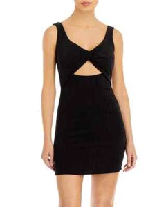 Vintage Havana Womens Black Twist Front Cut-Out Bodycon Dress Small NWT (39) - Picture 1 of 2