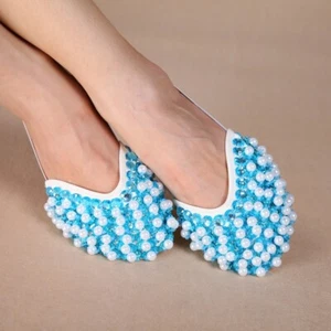 RÄUMUNGVERKAUF X11008  Bauchtanz Schläppchen Ballett Schuhe Shoes - Picture 1 of 16