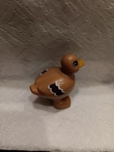 Lego Duplo Stockente Vogel brauner Kopf Haustier Haus Zoo gelber Schnabel Wald - Bild 1 von 1