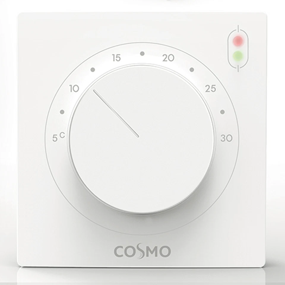 COSMO CRT230HKUP elektronischer Raumthermostat 230V Heizen/Kühlen Unterputz - Bild 1 von 1