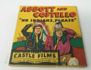 Vintage ABBOTT & COSTELLO NO INDIANS PLEASE 8mm Complete Edition W ORIGINAL BOX