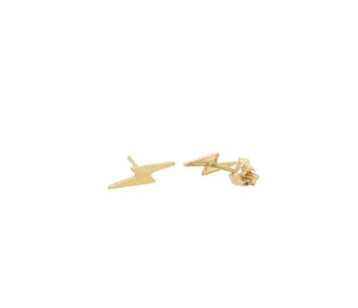 14K Yellow/White/Rose lighting Bolt with Push Backs - Image 1 of 4