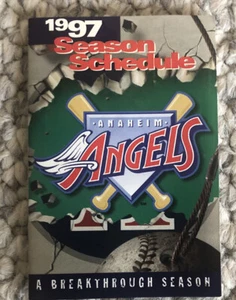 1997 Anaheim Angels Baseball Pocket Schedule BUD Version - Bild 1 von 1