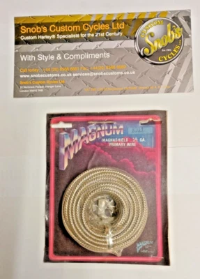 Harley Davidson Primary Wire 14 Gauge Silver Bound Stainless Steel Shielded Wire - Image 1 of 2
