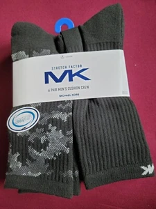 MICHAEL KORS SPORTLICHE CREW-SOCKEN FÜR HERREN EINHEITSGRÖSSE 6 PAAR  - Bild 1 von 8