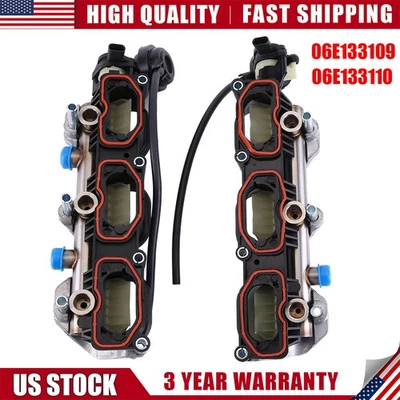 Left Right Intake Manifold 06E133109 06E133110 16-18 A6 A7 A8 17-19 Audi Q7 3.0L — 第 1/4 张图片