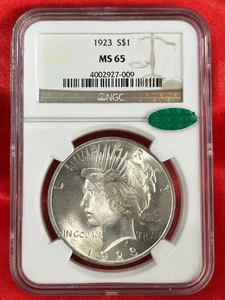 1923 Peace Silver Dollar NGC MS65 CAC - **BEAUTY QUEEN - Picture 1 of 4