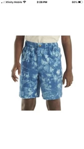 Boys Carhartt SHORTS Blue Lagoon Performance Stretch Sz 8-10 ~ MINT worn 1x!!!!! - Picture 1 of 11