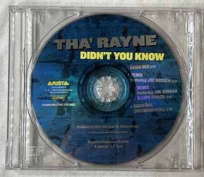 Tha’ Rayne - Didn’t You Know Loose Open CD Single 2003 Arista Records Funk Soul - Image 1 of 4