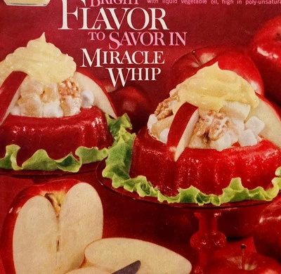 1963 Kraft Miracle Whip Advertisement Raspberry Apple Salad Recipe DWQQ14 - Image 1 of 2