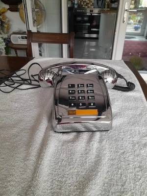 Vintage Chrome Geemarc Park Lane Telephone  - Image 1 of 4