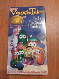 VeggieTales The Toy That Saved Christmas (VHS, 1993) Classic Vintage New SEALED - Foto 1 di 2