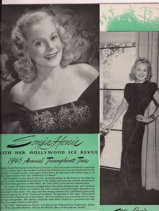 Sonja Henie "Hollywood Ice Review"1946 Program - Picture 1 of 1