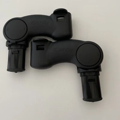 iCandy Peach 1,2 & 3 Elevator Adapters Adaptors  Risers Free UK P&P Black - Image 1 of 3