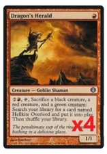 x4 DRAGON'S HERALD (x1 FOIL) Shards of Alara Uncommon NM MTG Magic the Gathering