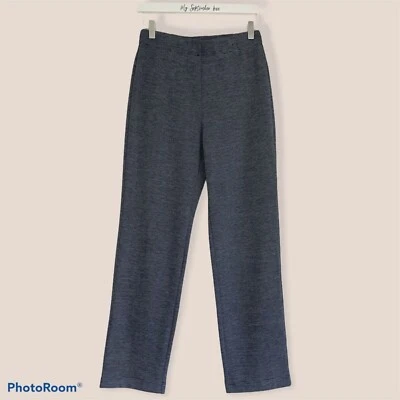 M&S Womens Trousers Size UK 8 M&S Straight Navy Jersey Workwear Smart BNWOT B1 - Image 1 of 4