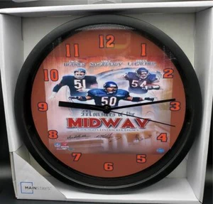 CHICAGO BEARS "MONSTERS OF THE MIDWAY" 8.78" WALL CLOCK - NEW - Picture 1 of 1