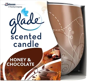 Glade Scented Candle Air Freshener Honey & Chocolate 120g - Picture 1 of 8