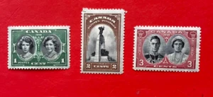 Canadá 1939 Royal Visit Set de 3 MUH - Imagen 1 de 2