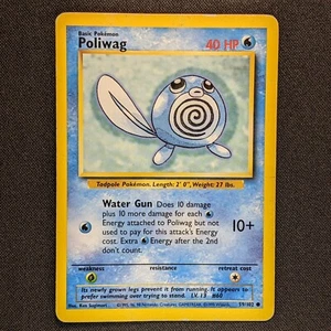 Poliwag 59/102 Base Set Unlimited Pokemon 1999 - HP/DMG - Bild 1 von 2