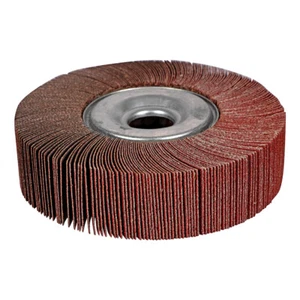 5 Pack - 6" x 1.5" x 1" Inch 80 Grit Bench Pedestal Grinder Unmounted Flap Wheel - Picture 1 of 3