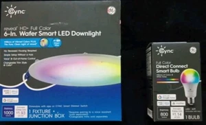 GE CYNC Smart LED Wafer Downlight 6-in 1000 Lumens 93130935 Alexa Google Home - Picture 1 of 3