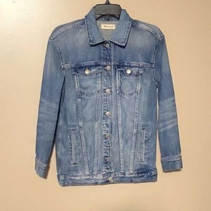 Madewell Stretch Blue Denim Classic Jeansjacke XXS Trucker Style tailliert - Bild 1 von 4