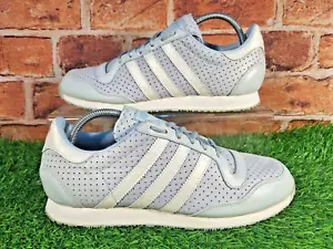 ZAPATILLAS ADIDAS GALAXY ORIGINALES 2003 VINTAGE TALLA 9,5 CUERO AZUL RIBETE PLATEADO - Imagen 1 de 5