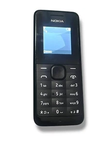 Nokia 105 RM-908 Preowned With Nokia Small Pin Car Charger And Standard Charger - Zdjęcie 1 z 23