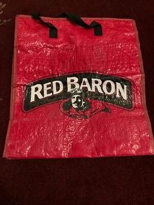 RED BARON SCHWANS PIZZA CARRY BAG Collectible Red Baron Squadron Stearman NEW - Picture 1 of 5
