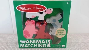 Melissa & Doug Wooden Animal Matching Farm New - Picture 1 of 3