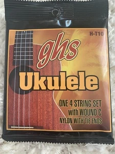 GHS Ukulele One 4 String Set Fluorocarbon With Tie Ends (20) - Picture 1 of 1