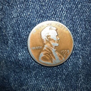 💣1995 D Penny W/ Planchet Platting Error💥 - Picture 1 of 3