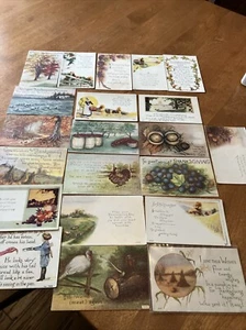 Lot of 20 Vintage Thanksgiving Postcards early 1900’s- Turkeys & More - Picture 1 of 6