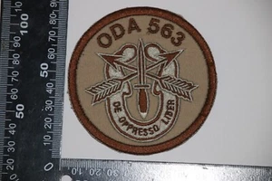 US 5TH SPECIAL FORCES SFGP ODA 563 CLOTH ARMY PATCH TAN READ! - Picture 1 of 1