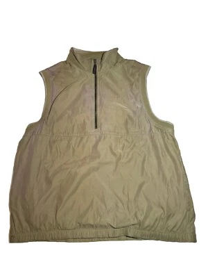 Izod XFG Vest Mens L Large Khaki Sleeveless Lightweight Fish Hiking-FADED SPOTS - Image 1 of 4