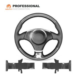Cubierta de volante personalizada hágalo usted mismo cuero auténtico fibra de carbono PU para Lexus IS 200 1999-2005 - Imagen 1 de 10
