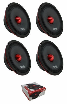 4 DS18 PRO-X6.4BMSL 1600 Watt 6.5" Slim Midrange Speakers Bullet 4-Ohm Shallow - Image 1 of 4