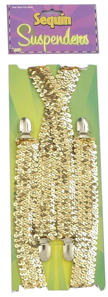 Tirantes de Lentejuelas Baile Broadway Vestir Halloween Disfraz Accesorio 4 COLORES Foto 1 de 1