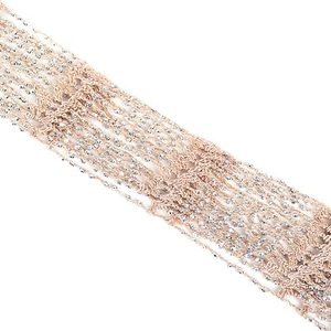 Crocheted Bling Rhinestone Bead Colorful Knitted Infinity Scarf Belt Loop Circle - Picture 1 of 32