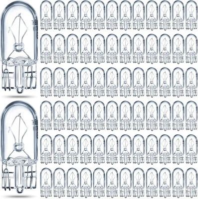 100 PCS 1/4 Wedge Base 12V 5W Clear Krypton Light Bulb For Landscape RV Cabinet - Image 1 of 4