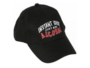 Unisex Neuheit "INSTANT IDIOT JUST ADD ALCOHOL" Slogan Baseball Cap - Bild 1 von 1
