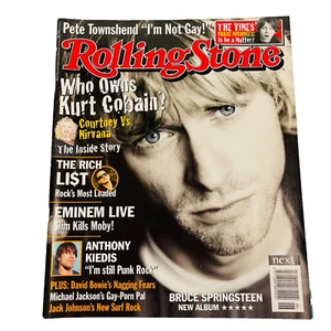 Kurt Cobain, Nirvana - Rolling Stone Magazine Issue 605 October 2002 RARE - Picture 1 of 6