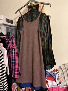 Girls Brown Knitted Dress Age 9-10 Years, Wool Mix, Sleeveless, Bnwt, Zara - Picture 1 of 4