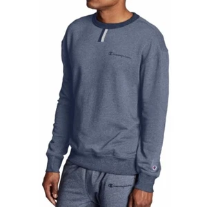 NUEVO Champion Sudadera Cuello Redondo Bordado Logo Suéter Azul Para Hombre XXL NUEVO CON ETIQUETAS - Imagen 1 de 2